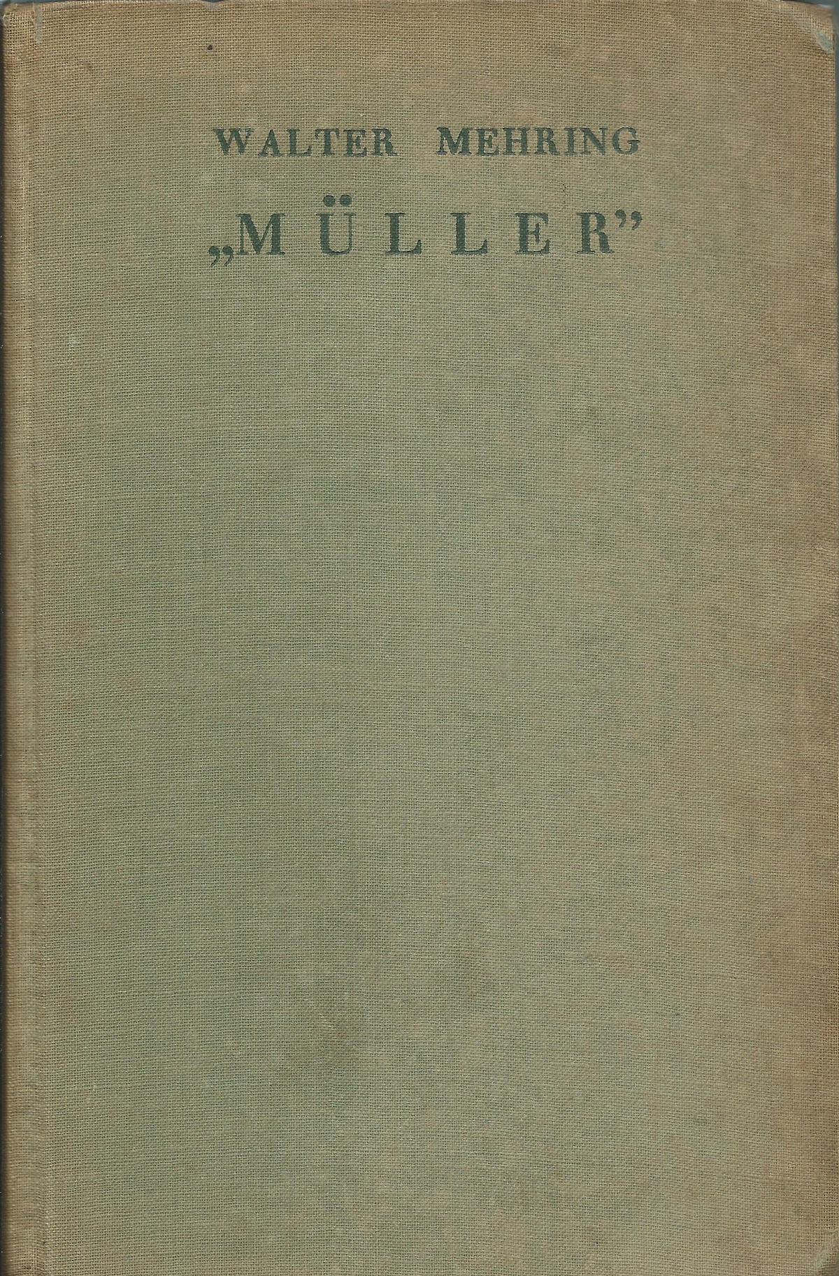 Bücher von Walter Mehring Müller - Chronik einer deutschen Sippe (1935)