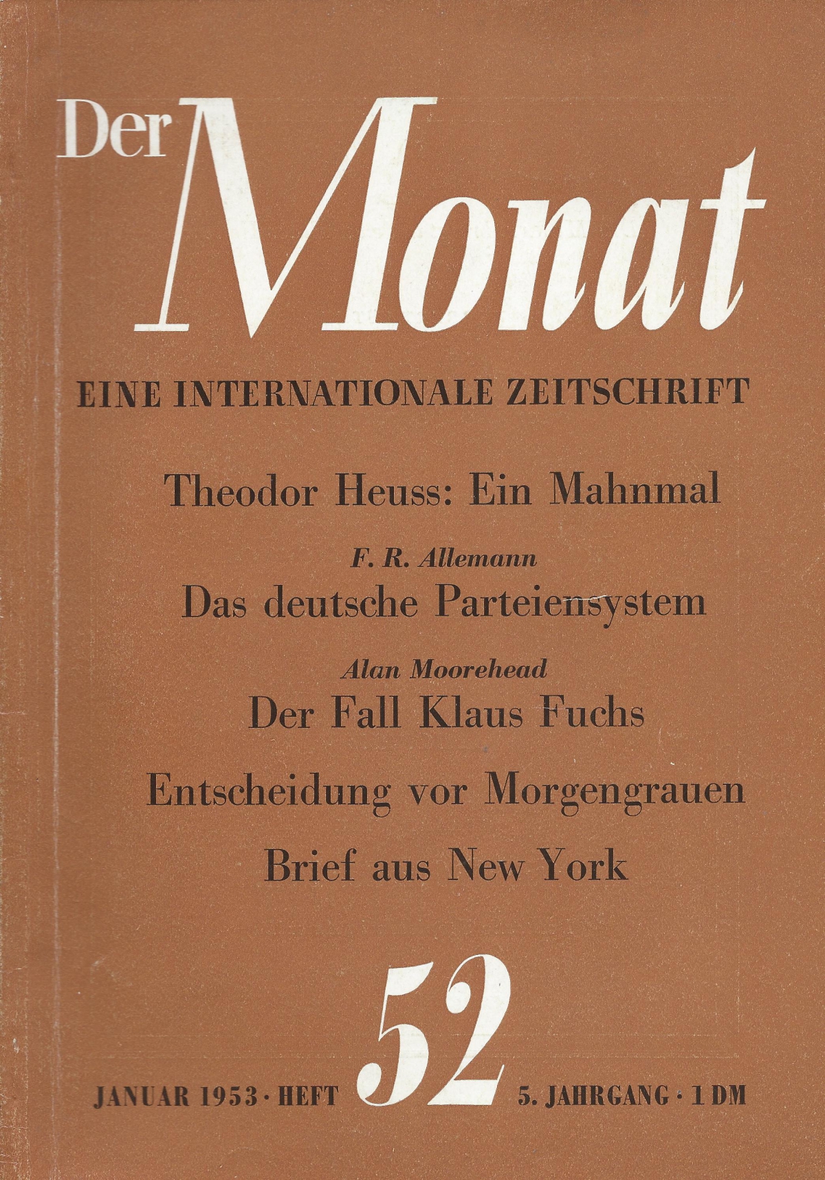 Zeitschriften Der Monat 52