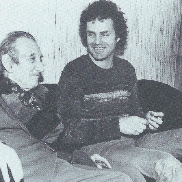 Walter Mehring und Walter Stapper 1977