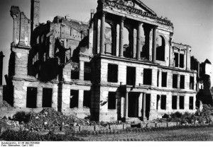 Berlin, Ruine des Volksgerichtshofes, vorher: Königliches Wilhelmsgymnasium